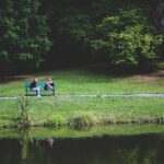 bench couple love people Houston Photography of Wedding